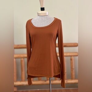 Earthbound Trading Co. Ribbed Long Sleeve Top – Size Large